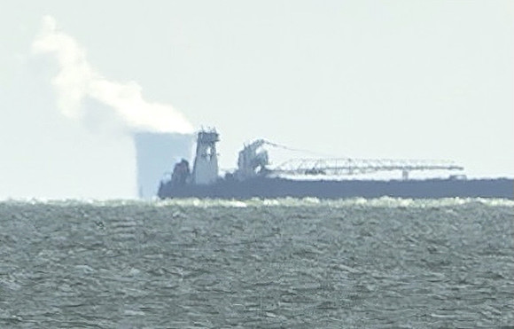 Colechester Pier north shore lake Erie looking south to Davis Besse Nuclear plant_ (4)